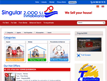 Tablet Screenshot of inmobiliariasingular2000.com